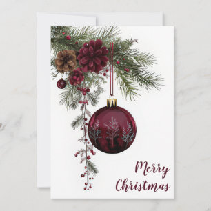 Elegant and festive Holiday Greeting Card