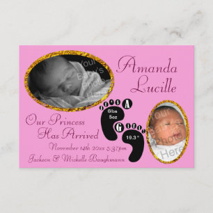 Elegant and Fun Birth Announcement