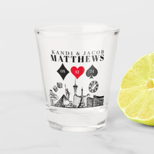 Elegant and Fun Las Vegas Wedding Shot Glass