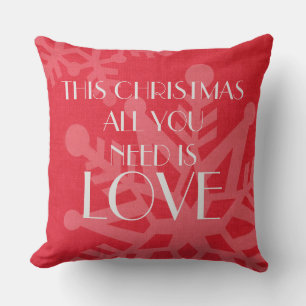 Elegant and Inspirational Christmas Message Cushion