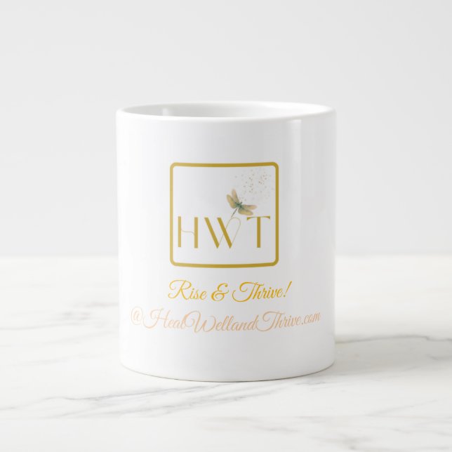 Elegant and Inspirational Jumbo Java Large Coffee Mug (Front)