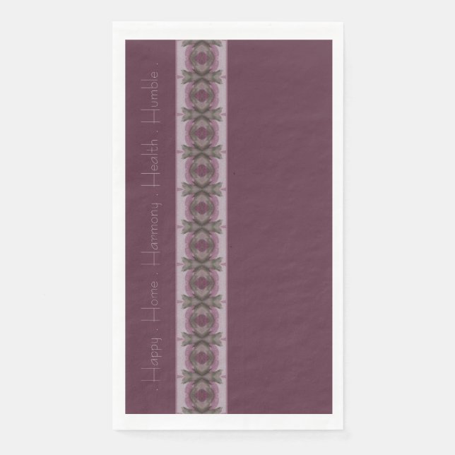 Elegant and Inspiring Purple Napkin (Front)