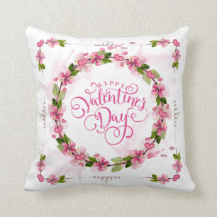 Elegant and Lovely Valentine's Day Throw Pillow