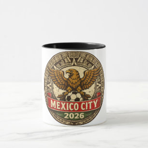 Elegant and Luxury Mexico City -  Aztec Eagle Art Mug