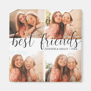 elegant and modern best friends  magnet