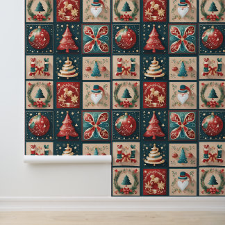 Elegant and modern Christmas decorations Wallpaper