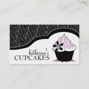 Elegant and Modern Cupcake Business Cards