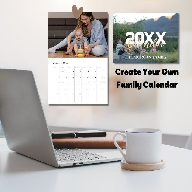 Elegant and modern family 2025 photo calendar (Creator Uploaded)