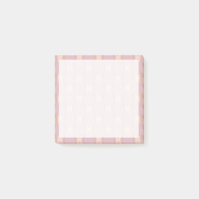 Elegant and modern rose gold butterfly design post-it notes (Front)