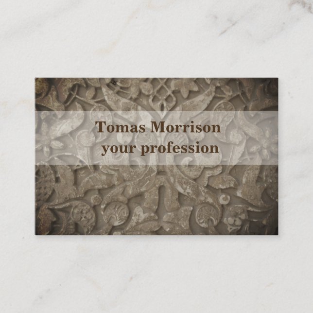 Elegant and original bussines card design (Front)