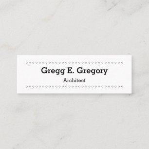 Elegant and Professional Architect Business Card