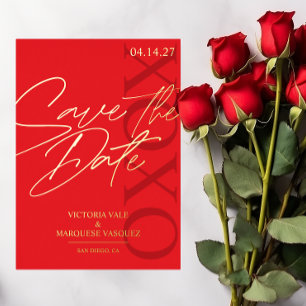 Elegant and Romantic Valentine Save The Date