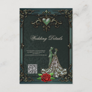 Elegant and romantic vintage design. enclosure card