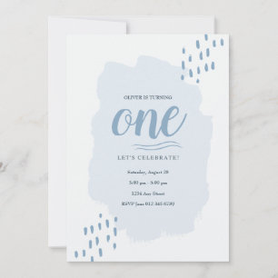 Elegant And Simple Any Age kids Birthday Party Invitation