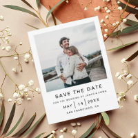 Elegant and Simple Modern Weeding Save The Date 