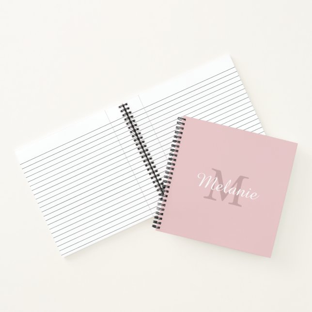 Elegant and Simple Personalised Monogram Notebook (Inside)