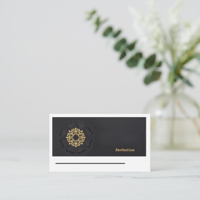Elegant and Simple Wedding Invitation Card (Standing Front)