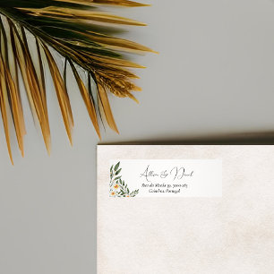 Elegant and Simple Wedding Return Adress Label Return Address Label