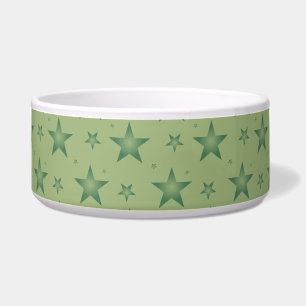 Elegant and Stylish Olive Stars on Sage Green