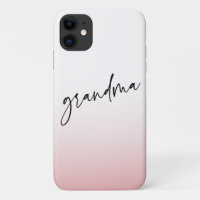 Elegant and Subtle Pink Grandma Script Gift