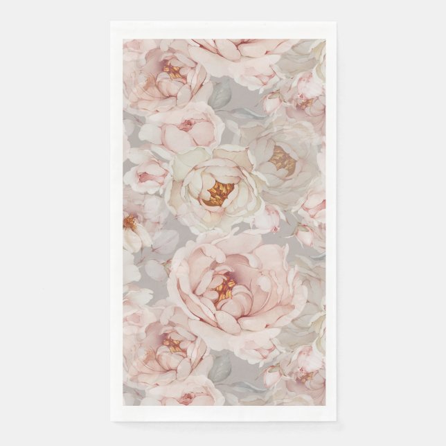 Elegant and Timeless Floral Napkin (Front)