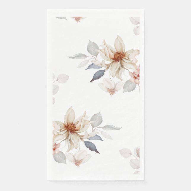 Elegant and Timeless Floral Napkin (Front)