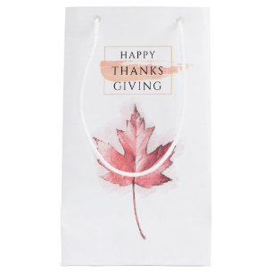 Elegant and Trendy Thanksgiving Small Gift Bag