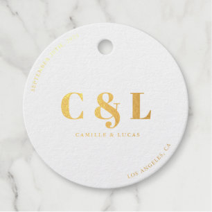 Elegant and trendy wedding  favour tags