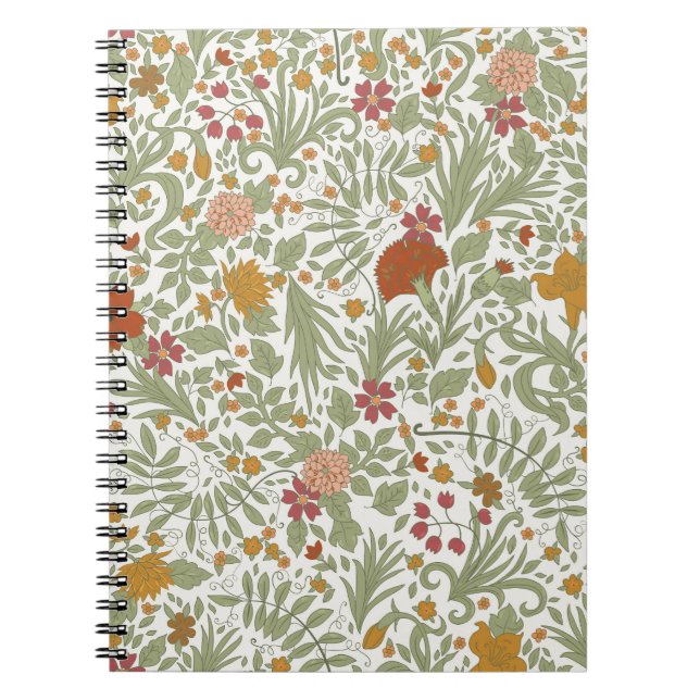 Elegant and whimsical floral pattern. notebook (Front)