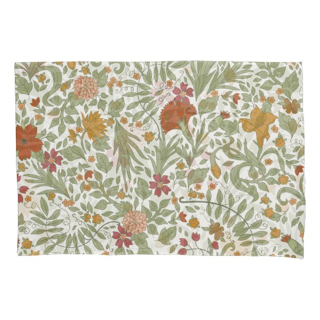 Elegant and whimsical floral pattern. pillowcase (Front)