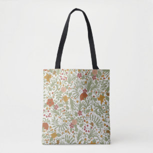 Elegant and whimsical floral pattern. tote bag