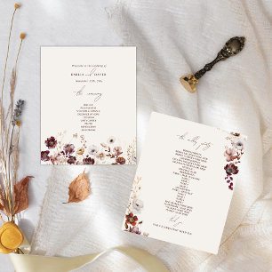 Elegant Anemone Burgundy Wedding