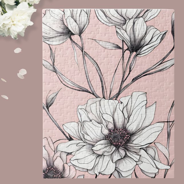 Elegant Anemone Floral Jigsaw Puzzle (Creator Uploaded)