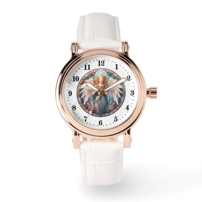 Elegant Angel lovers Religious  Watch (Front)
