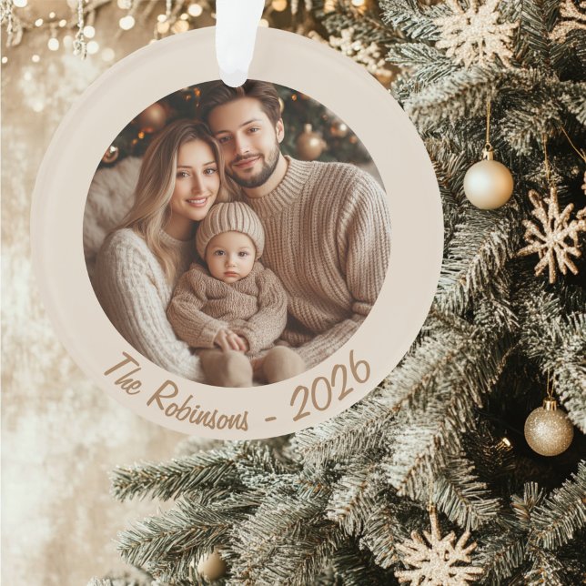 Elegant Angel Rectangular Gift Tag Ornament (Round Christmas Ornament)