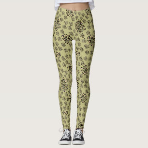 elegant animal print leggings