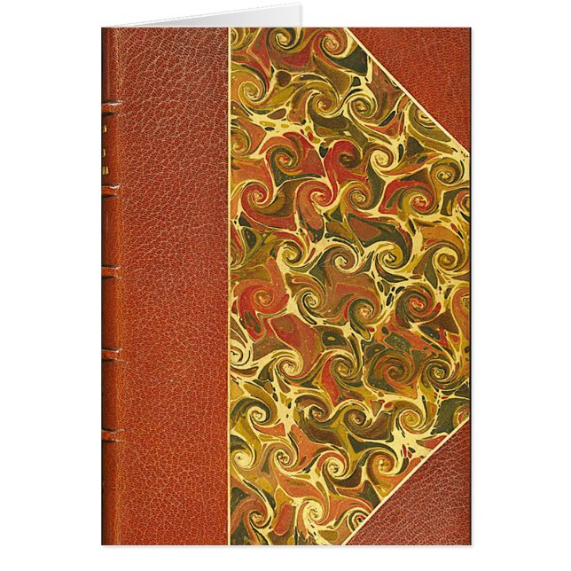 Elegant Antique Book, Ornate Swirl Pattern (Front)