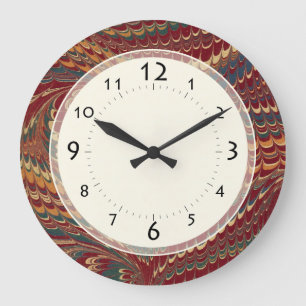 Elegant Antique Marble Vintage Edwardian Gentleman Large Clock