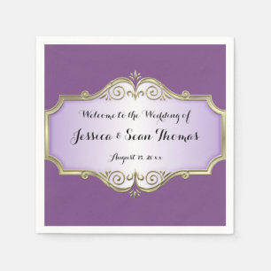 Elegant Antique Satin Wedding Napkin