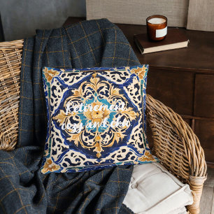 Elegant Antique Tile Retirement Gifts for Mum Her Cushion