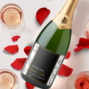 Elegant Apple Cider Gold & Black Label