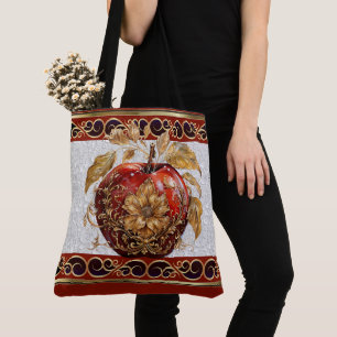 Elegant Apple for the Teacher - See Back Tote Bag