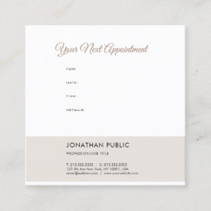 Elegant Appointment Reminder Modern Template
