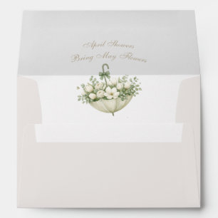 Elegant April Shower Bring May Flowers Baby Shower Envelope