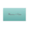 Elegant Aqua Business Card