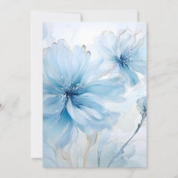 Elegant Aquarelle Floral Bloom Watercolor