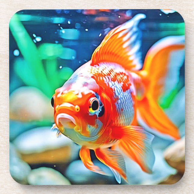 Elegant Aquarium Pet Fish Coaster (Front)