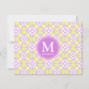 Elegant Arabesque Damask Lilac Purple Personalised