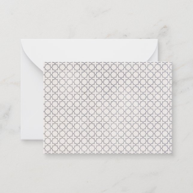 Elegant Arabesque Ornament Card (Front)