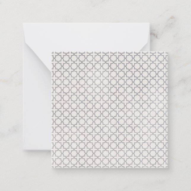 Elegant Arabesque Ornament Card (Front)